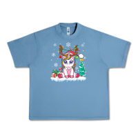 Pebble Blue cute unicorn christmas shirt kid girls women deer santa xmas 1 Urban Heavy Tee - linhVisuals