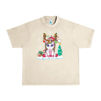 Sandshell cute unicorn christmas shirt kid girls women deer santa xmas 1 Urban Heavy Tee - linhVisuals