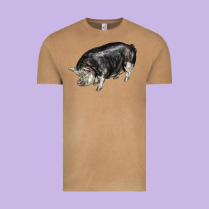 Poland China Pig Vintage Tee Designed By Lillyallendesigns
