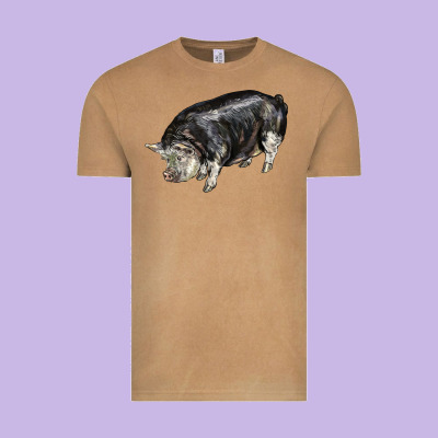 Poland China Pig Vintage Tee Designed By Lillyallendesigns