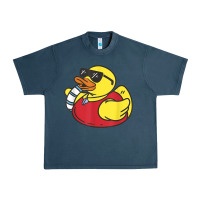 Midnight Navy lifeguard rubber duck t shirt Urban Heavy Tee - linhVisuals