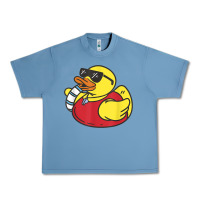Pebble Blue lifeguard rubber duck t shirt Urban Heavy Tee - linhVisuals