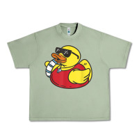 Oil Green lifeguard rubber duck t shirt Urban Heavy Tee - linhVisuals