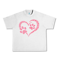 Lunar Rock funny valentine day gift t  shirt paw print heart dog cat owner lover Urban Heavy Tee - linhVisuals