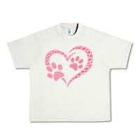 Pistachio funny valentine day gift t  shirt paw print heart dog cat owner lover Urban Heavy Tee - linhVisuals