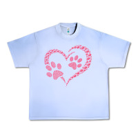 Grape Ice funny valentine day gift t  shirt paw print heart dog cat owner lover Urban Heavy Tee - linhVisuals