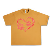 Peanut Butter funny valentine day gift t  shirt paw print heart dog cat owner lover Urban Heavy Tee - linhVisuals