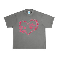 Tornado funny valentine day gift t  shirt paw print heart dog cat owner lover Urban Heavy Tee - linhVisuals