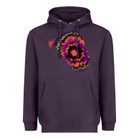 Plum tie dye patch Heavyweight Hoodie - RanaPortraitStore