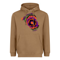 Toasted Coconut tie dye patch Heavyweight Hoodie - RanaPortraitStore