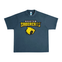 Midnight Navy houston sabercats rugby Urban Heavy Tee - linhVisuals