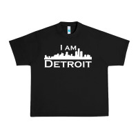Black I Am Detroit Urban Heavy Tee - linhVisuals