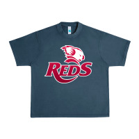 Midnight Navy queensland reds rugby Urban Heavy Tee - linhVisuals