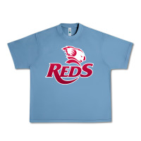 Pebble Blue queensland reds rugby Urban Heavy Tee - linhVisuals