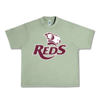 Oil Green reds rugby australia Urban Heavy Tee - linhVisuals