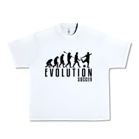 White soccer evolution Urban Heavy Tee - linhVisuals