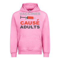 Fuchsia Pink Vaccines Cause Adults Urban Hoodie - Bettercallsaul