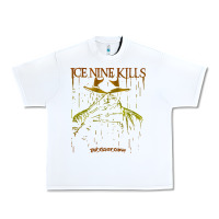 White Ice Nine Kills Urban Heavy Tee - linhVisuals