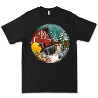 Black Christmas On The Farm Premium Tee - FaDigitalArtStudio