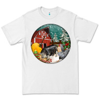 White Christmas On The Farm Premium Tee - FaDigitalArtStudio
