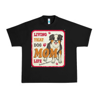 Black australian shepherd mom t  shirt living that dog mom life australian s Urban Heavy Tee - linhVisuals