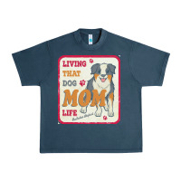 Midnight Navy australian shepherd mom t  shirt living that dog mom life australian s Urban Heavy Tee - linhVisuals