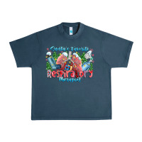 Midnight Navy santa's favorite respiratory therapist Urban Heavy Tee - CowhideDigitalArt