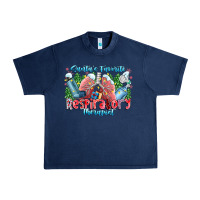 Navy santa's favorite respiratory therapist Urban Heavy Tee - CowhideDigitalArt