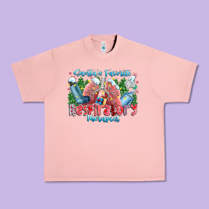 Santa's Favorite Respiratory Therapist Urban Heavy Tee Designed By Cowhidedigitalart