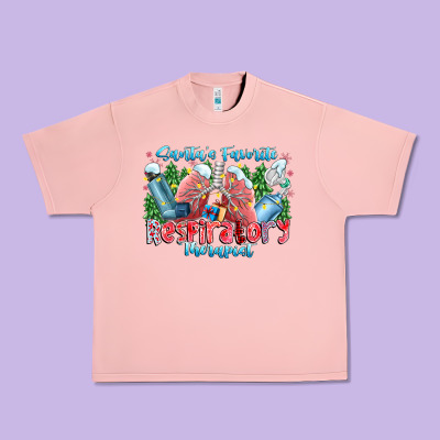 Santa's Favorite Respiratory Therapist Urban Heavy Tee Designed By Cowhidedigitalart