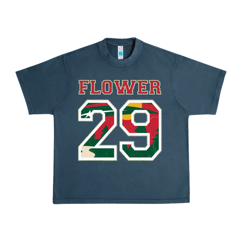 Flower 29 Wild Goalie Fleury Minnesota Pro Ice Hockey Design Urban Heavy Tee by linhVisuals | Teevron