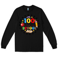 Black 100 days of school Long Sleeve Tee - Artiststas