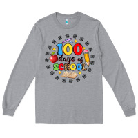 Heather Grey 100 days of school Long Sleeve Tee - Artiststas