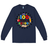 Navy 100 days of school Long Sleeve Tee - Artiststas