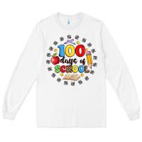 White 100 days of school Long Sleeve Tee - Artiststas