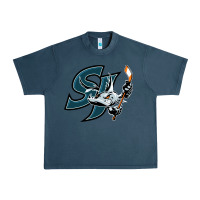 Midnight Navy the barracuda san jose Urban Heavy Tee - linhVisuals