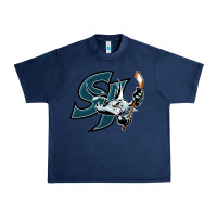 Navy the barracuda san jose Urban Heavy Tee - linhVisuals