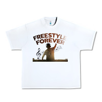White freestyle dj 80s electronic dance music great concert Urban Heavy Tee - linhVisuals