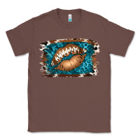 Chestnut Football Lips Classic Tee - Jasminsmagicworld