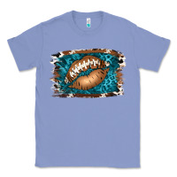 Colony Blue Football Lips Classic Tee - Jasminsmagicworld