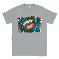 Heather Grey Football Lips Classic Tee - Jasminsmagicworld