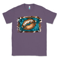 Lavender Football Lips Classic Tee - Jasminsmagicworld
