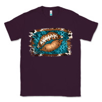 Plum Football Lips Classic Tee - Jasminsmagicworld