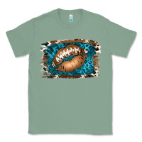 Sage Football Lips Classic Tee - Jasminsmagicworld