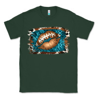 Sports Green Football Lips Classic Tee - Jasminsmagicworld
