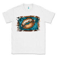 White Football Lips Classic Tee - Jasminsmagicworld