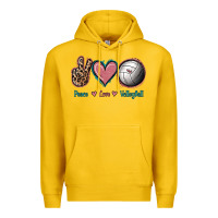 Lemon Peace Love Volleyball Premium Hoodie - Jasminsmagicworld