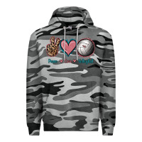 Slate Camo Peace Love Volleyball Premium Hoodie - Jasminsmagicworld