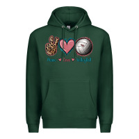 Sports Green Peace Love Volleyball Premium Hoodie - Jasminsmagicworld