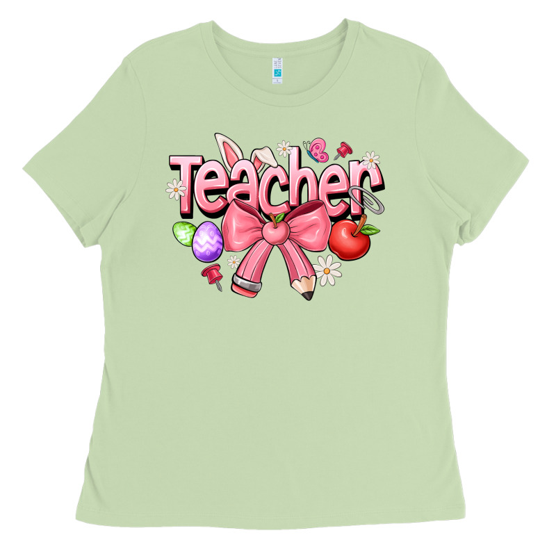 Easter Teacher Ladies Tee by CowhideDigitalArt | Teevron